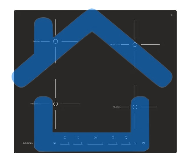 Индукционная варочная панель Darina PL EI305 B черный