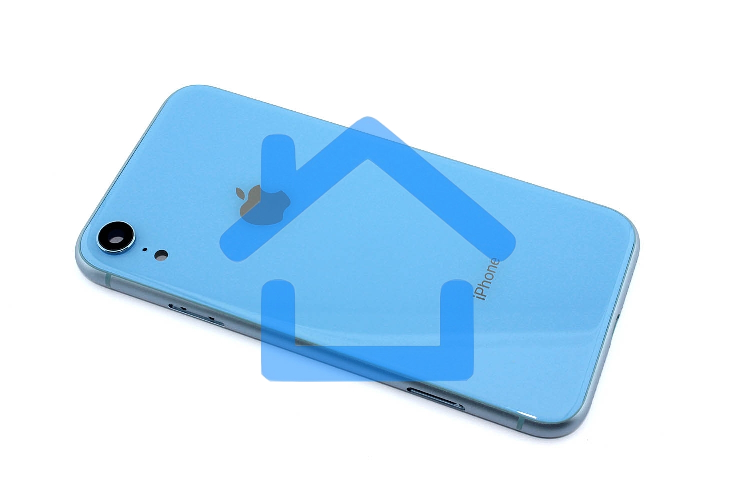 Задняя крышка (корпус) в сборе с рамкой для Apple iPhone XR blue