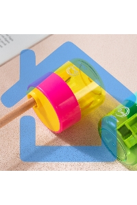 Точилка для карандашей ручная Deli EH558, 1 отверстие, пластик, ассорти