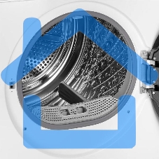 Сушильная машина MONSHER MDM 660 Blanc белый, 9 кг, сушка - тепловой насос, программ - 15, 60 x 85 x 68.5 см