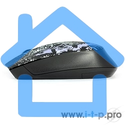 Мышь беспроводная Crown CMM-930W черный, 1600 dpi, радиоканал, USB, кнопки - 4