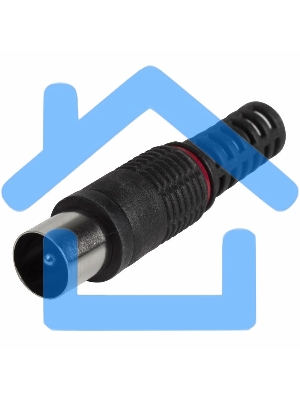 Разъем штекер TV без пайки черный PROCONNECT