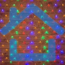 Гирлянда Neon-night Сеть с контроллером 1.5х1.5м 150 LED мульти. прозрачный провод 12Вт 220В IP20