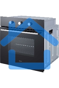 Духовой шкаф встраиваемый полноразмерный Evelux EO 620 B, 60 см, 8 режимов, 65л, черное стекло