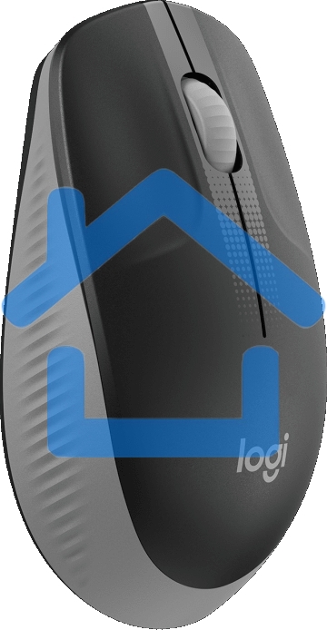 Мышь беспроводная Logitech M190 черный/серый, 1000 dpi, радиоканал, USB, кнопки - 3