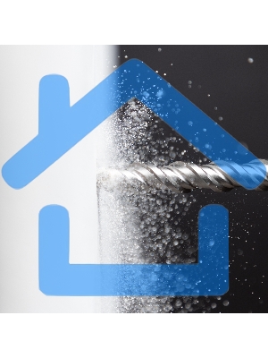 Бур по бетону Denzel двойная спираль, Cobalt W-tip, 18x460 мм, SDS PLUS