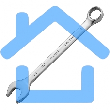 Ключ Matrix комбинированный, 22 мм, CrV, матовый хром