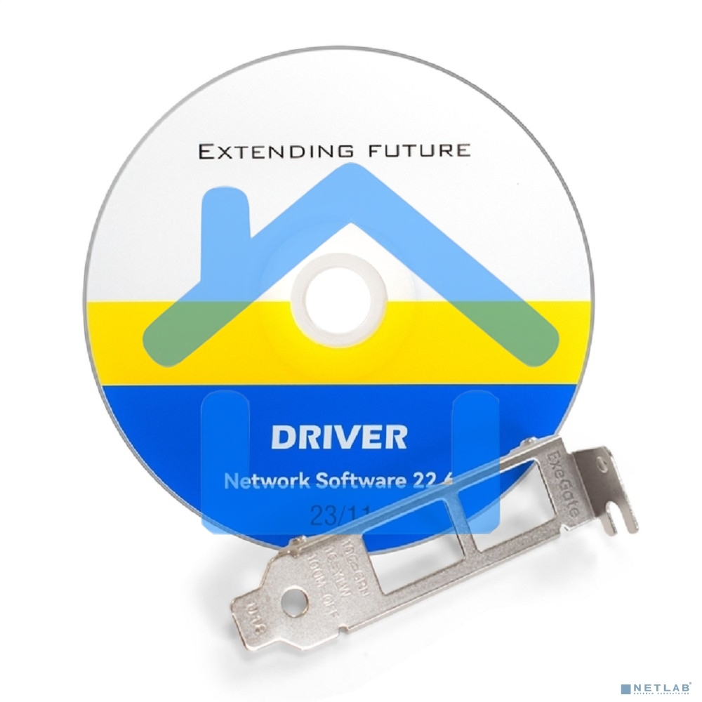 Сетевой адаптер ExeGate EXE-X540-T2 (PCI-E x8 v3.0, порты 2xRJ45 (медные), 10Gb/s (10/5/2.5/1Gb/s, 100Mb/s), Server NIC Intel Chipset X540-AT2)