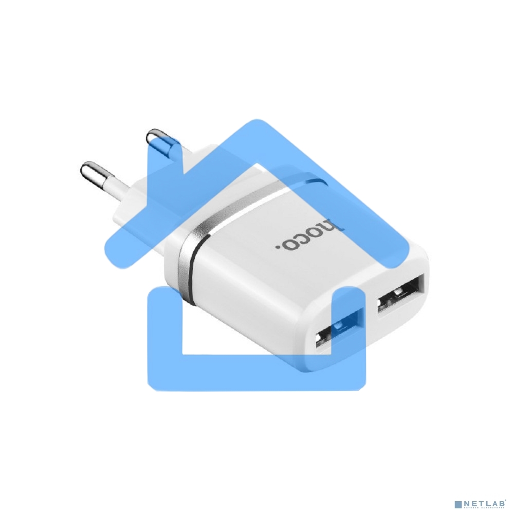 Зарядное устройство C12 Smart dual USB charger, белый
