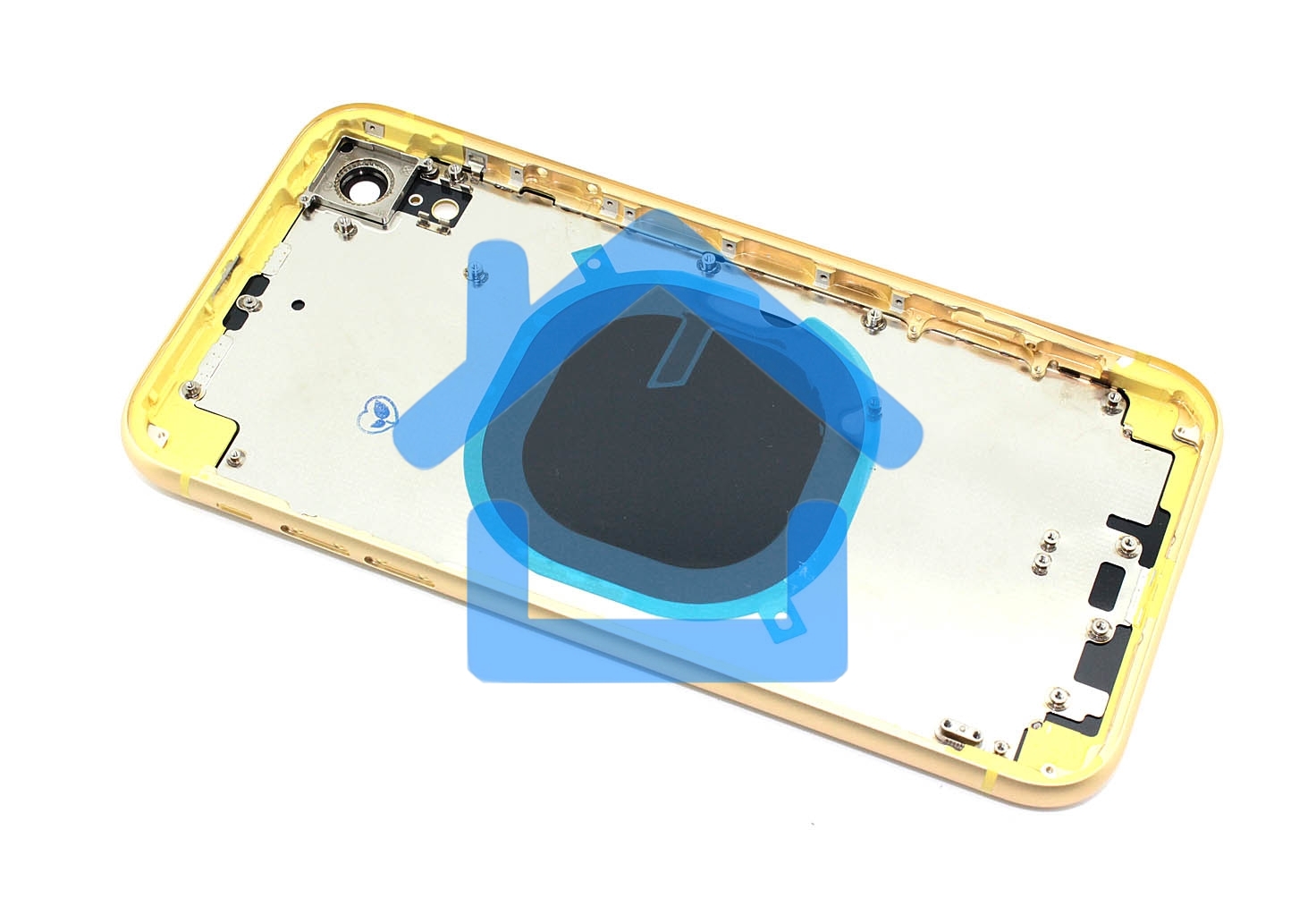 Задняя крышка (корпус) в сборе с рамкой для Apple iPhone XR yellow
