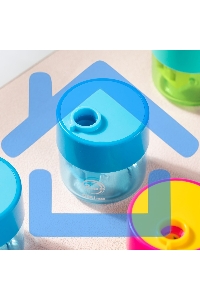 Точилка для карандашей ручная Deli EH558, 1 отверстие, пластик, ассорти