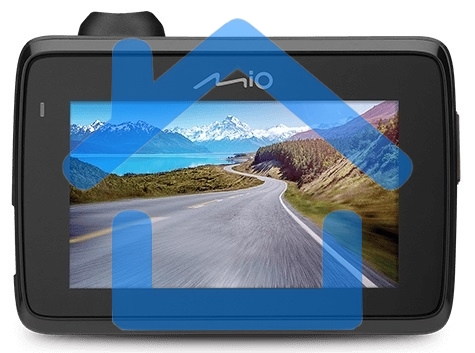 Видеорегистратор с радар-детектором Mio MiVue i157 GPS черный