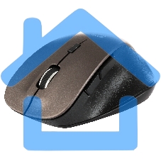 Мышь беспроводная Qumo Office Elite M55 коричневый, 2400 dpi, радиоканал, USB, кнопки - 6