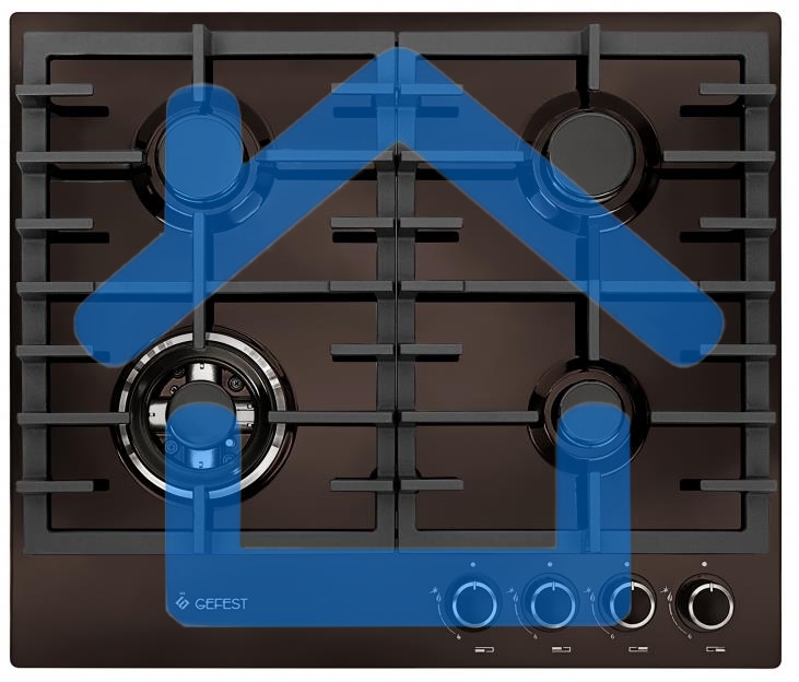 Газовая варочная панель Gefest ПВГ 1214-01 К7