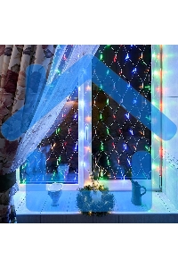 Гирлянда Neon-night Сеть с контроллером 1.5х1.5м 150 LED мульти. прозрачный провод 12Вт 220В IP20