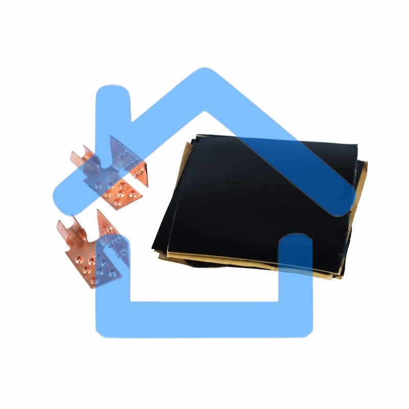 Монтажный комплект для пленочного пола (2 монтажных зажима,винил мастика 5х5см)