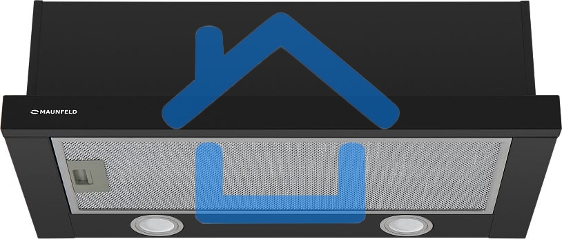 Вытяжка встраиваемая Maunfeld VS Light 50 черный, 50 см, 520 куб. м/ч, 56 дБ