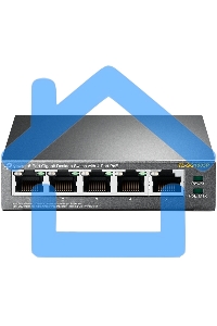 Коммутатор TP-Link SMBTL-SG1005P 5-портовый гигабитный настольный коммутатор с 4 портами PoE SMB 56W