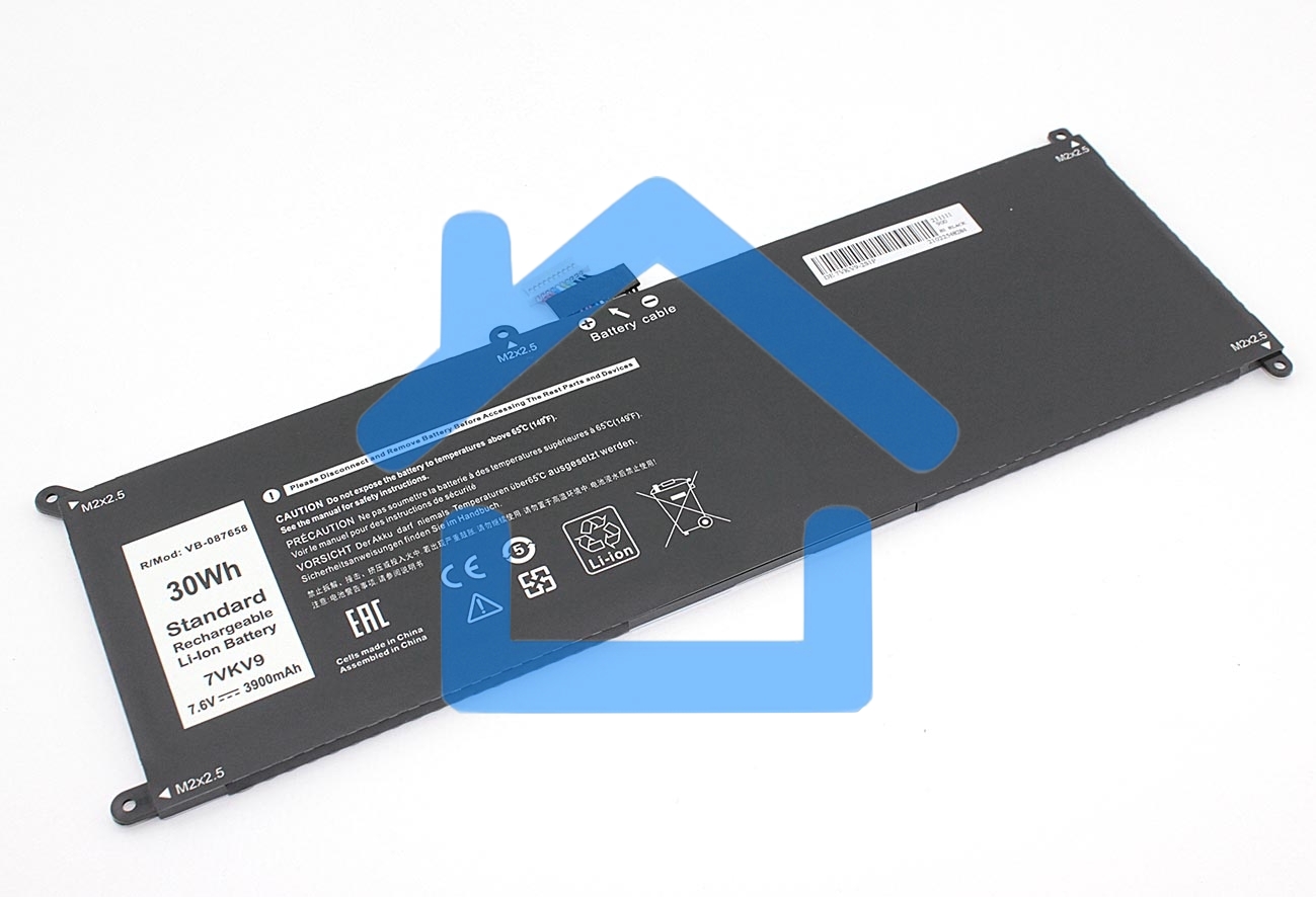 Аккумуляторная батарея для ноутбука Dell Latitude 12 7275 (07VKV9) 7.6V 3900mAh OEM