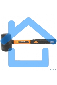 Киянка резиновая, 450г, черная резина, фибергласовая рукоятка Sparta