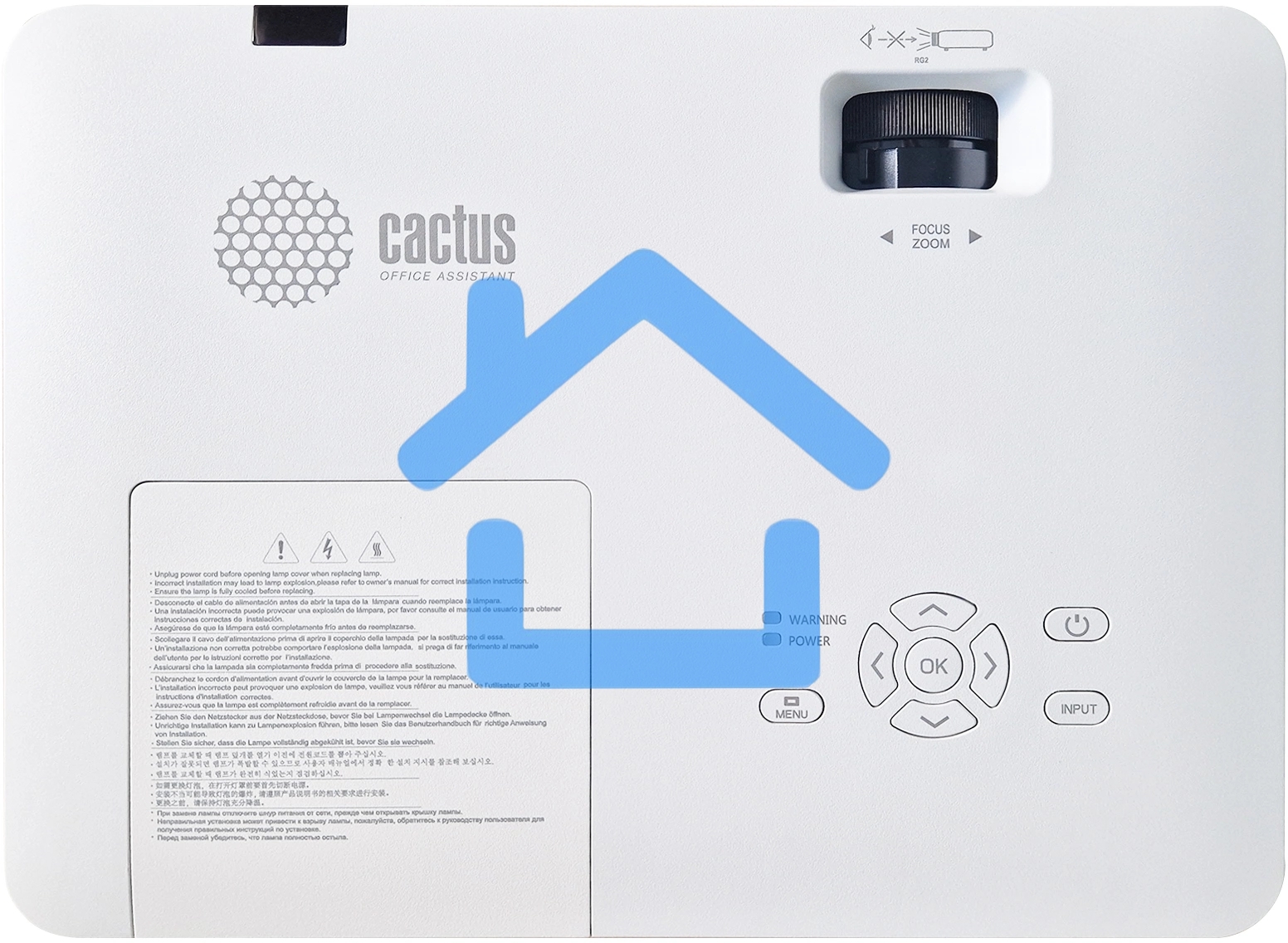 Проектор Cactus CS-S1.WT 3LCD 34000Lm LS 3400Lm ANSI (1024x768) 15000:1 ресурс лампы:10000часов 1xHDMI 4.5кг
