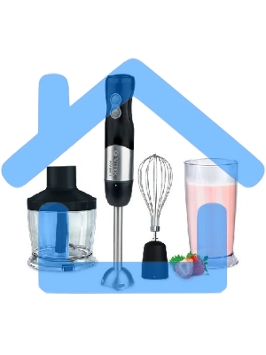 Блендер Vitek VT-3411 ST (стальной, 800 Вт, 6 скоростей, измельчитель 500 мл, стакан 600 мл, управление механическое)