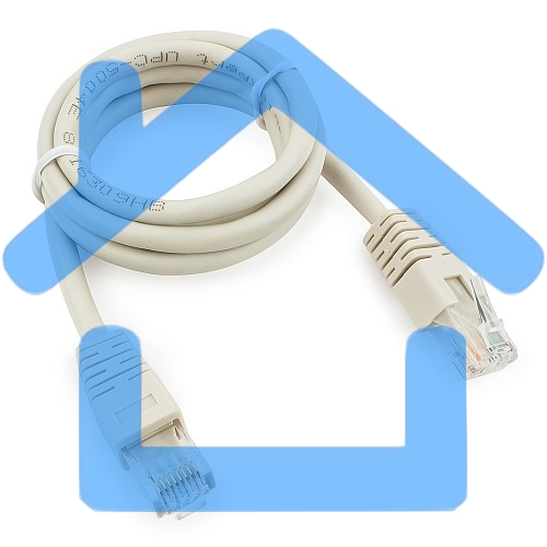 Патч-корд UTP Cablexpert PP6U-1M кат.6, 1м, литой, многожильный (серый)