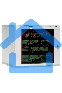 Шкаф настенный ЦМО ШРН-12.650 12U 600x650мм пер.дв.стекл несъемные бок.пан. 50кг серый