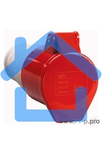 Розетка кабельная 32А 380В 3P+PЕ ССИ-224 IP44 ИЭК PSR22-032-4