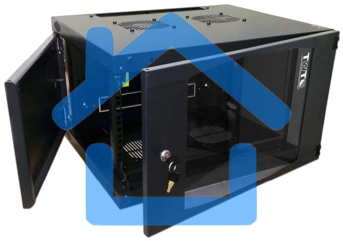 Шкаф настенный Lanmaster Next TWT-CBWNG-9U-6X4-BK 9U 550x450мм пер.дв.стекл съемные бок.пан. 60кг черный