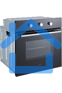 Духовой шкаф встраиваемый полноразмерный Evelux EO 620 B, 60 см, 8 режимов, 65л, черное стекло