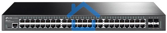 Коммутатор 48-портовый гигабитный управляемый уровня 2+ TP-Link TL-SG3452X JetStream с четырьмя слотами SFP+ 10 Gbит/с