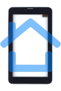 Сенсорное стекло (тачскрин) для Irbis TZ714, черное с рамкой