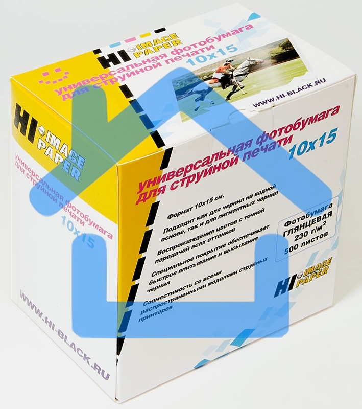 Бумага Hi-Black A2124 Фотобумага глянцевая односторонняя(Hi-image paper) 10x15, 230 г/м, 500 л. (H230-4R-500)