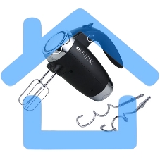 Миксер Centek CT-1115 черный/хром 350Вт