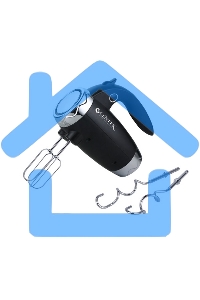 Миксер Centek CT-1115 черный/хром 350Вт