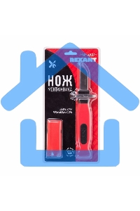 Нож монтажника, нержавеющая сталь, лезвие 50 мм Rexant