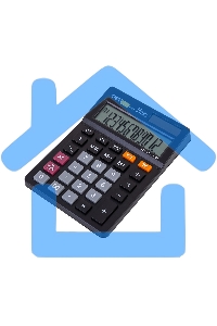 Калькулятор настольный Deli EM01320 черный 12-разр.