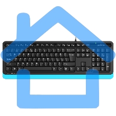 Клавиатура A4Tech Fstyler FKS10 проводная, USB, черный/синий