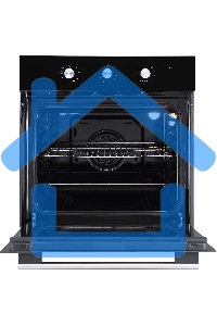 Духовой шкаф встраиваемый полноразмерный Evelux EO 620 B, 60 см, 8 режимов, 65л, черное стекло