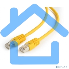 Патч-корд FTP Cablexpert кат.6, 5м, литой, многожильный (желтый)