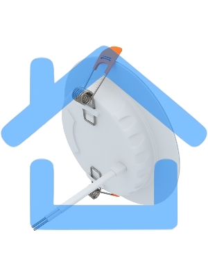 Панель светодиодная встраиваемая круглая 18Вт 230В 4000К 1440Лм 185мм белая IP20 LAMPER