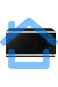 Микроволновая печь Samsung MS23DG4504ATBW нержавеющая сталь/черный, 23 л, 800 Вт, переключатели - сенсор/поворотный механизм