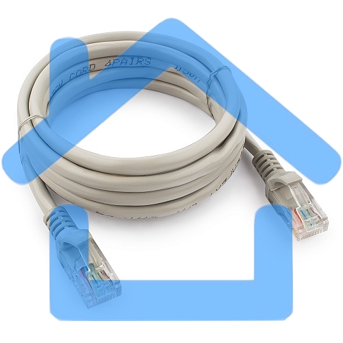 Патч-корд UTP Cablexpert кат.5e, 2м, литой, многожильный (серый)