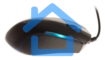 Мышь проводная Oklick 245M черный, 1000 dpi, USB, кнопки - 3