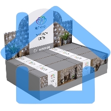 Гирлянда Neon-night Сеть с контроллером 1.5х1.5м 150 LED мульти. прозрачный провод 12Вт 220В IP20