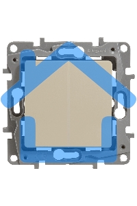 Переключатель 2кл. 10AX, сл.кость ETIKA 