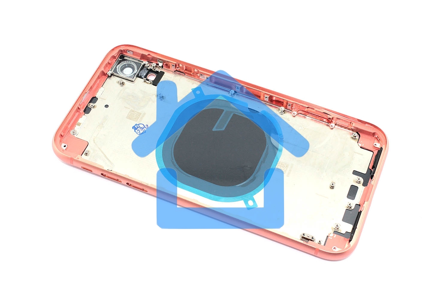 Задняя крышка (корпус) в сборе с рамкой для Apple iPhone XR coral