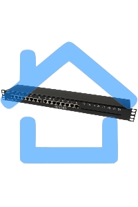 Грозозащита OSNOVO 1U устройство грозозащиты для ЛВС на 16 портов (скорость до 1000 Мб/с) с защитой линий PoE (af/at, методы A + B, контакты 1/2, 3/6, 4/5, 7/8)