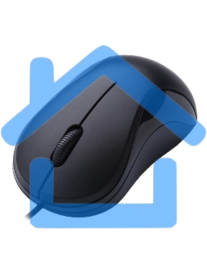 Мышь проводная Oklick 115S черный, 1200 dpi, USB, кнопки - 3